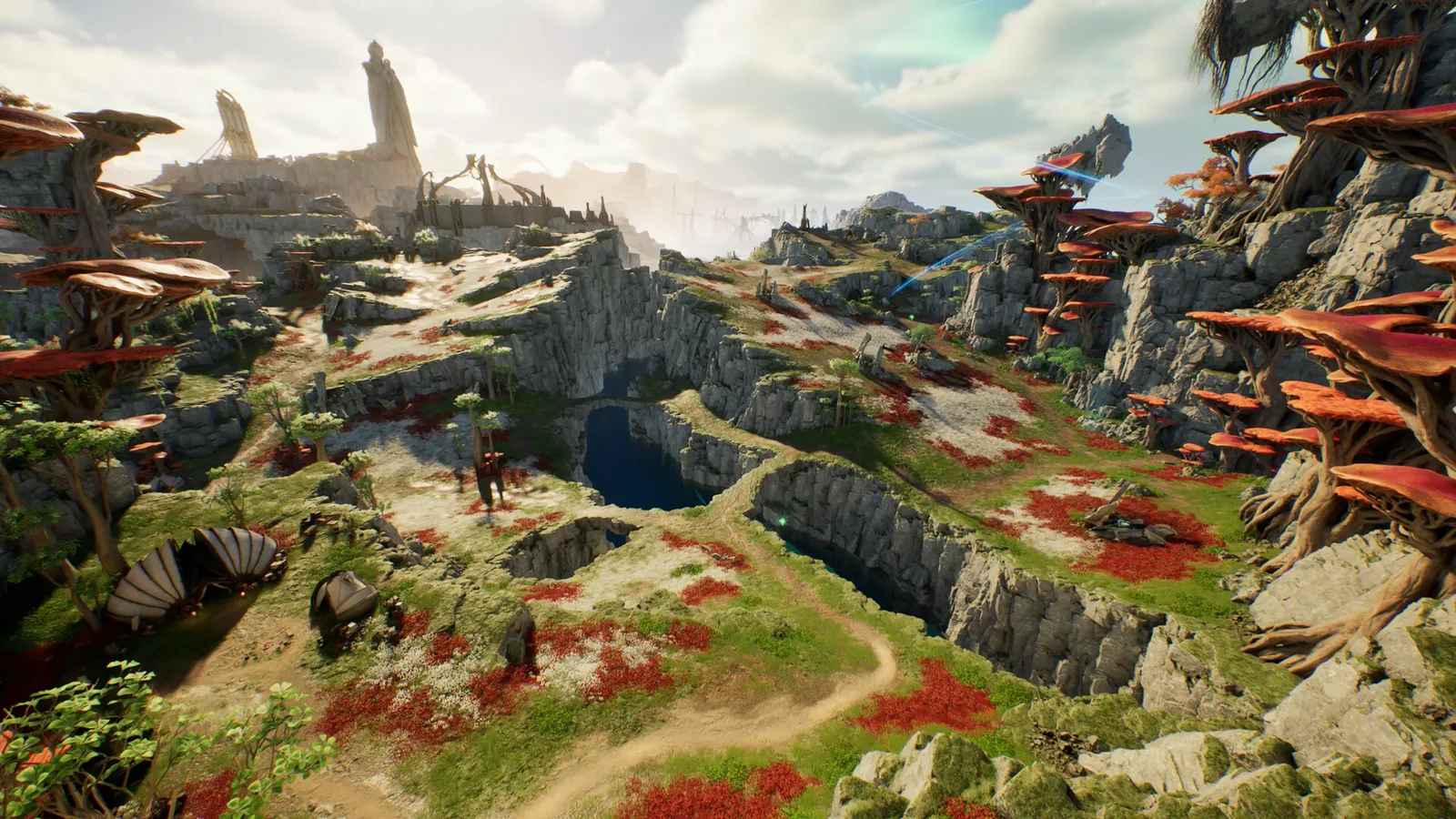 AION 2 aerial combat — flying Daeva battle over Atreia (official screenshot)
